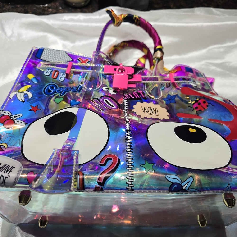 Colorful Holographic Tote Bag - Picture 3 of 16